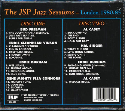 Bud Freeman, Eddie Cleanhead Vinson, Eddie Durham, Etc. - The JSP Jazz Sessions Volume 2: London 1980-85 (29 tracks) (CD)