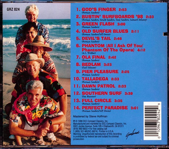 The Tornadoes - Bustin' Surfboards '98 (CD)