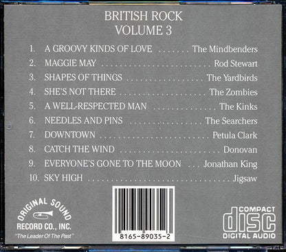 Rod Stewart, The Kinks, The Yardbirds, The Zombies, Donovan, Etc. - British Rock Volume 3 (CD)