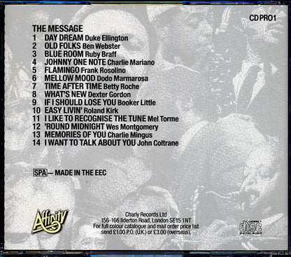 Duke Ellington, Ben Webster, Ruby Braff, Wes Montgomery, Etc. - The Message: 14 Jazz Masterpieces From The Affinity Catalogue (CD)