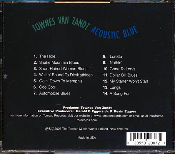 Townes Van Zandt - Acoustic Blue (CD)