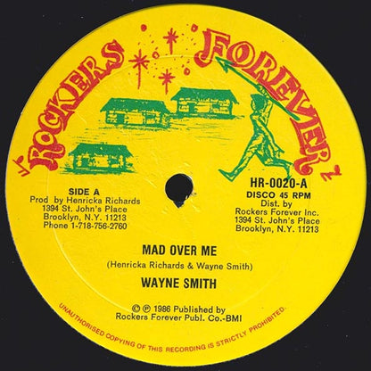 Wayne Smith - Mad Over Me (Extended Mix)  /  Version (12")