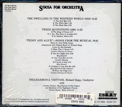 John Philip Sousa, Philharmonia Virtuosi, Richard Kapp - Sousa For Orchestra (CD)
