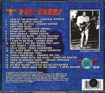Johnny Winter, Clarence Gatemouth Brown, Lightnin' Hopkins, Freddie King, Etc. - T For Texas: Texas Blues Masters Volume 1 (CD)