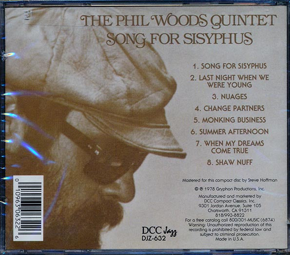 Phil Wood Quintet - Song For Sysyphus (CD)