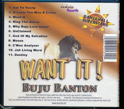 Buju Banton - Want It (CD)