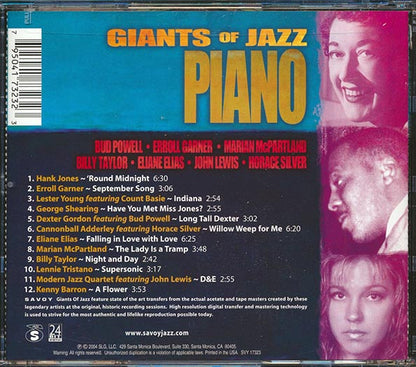 Lester Young, Hank Jones, Count Basie, Cannonball Adderley, Etc. - Giants Of JazzL Piano (24-bit mastering) (CD)