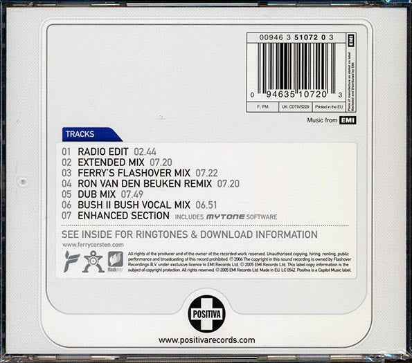 Ferry Corsten - Fire (CD)