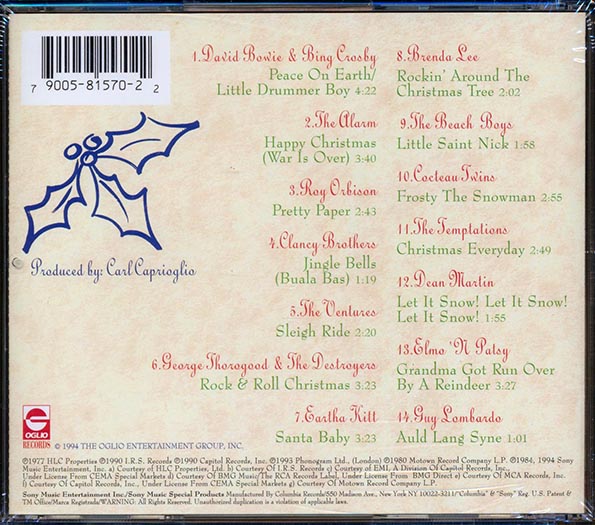 David Bowie, Bing Crosby, Roy Orbison, The Beach Boys, Dean Martin, Guy Lombardo, Etc. - The Coolest Christmas (CD)
