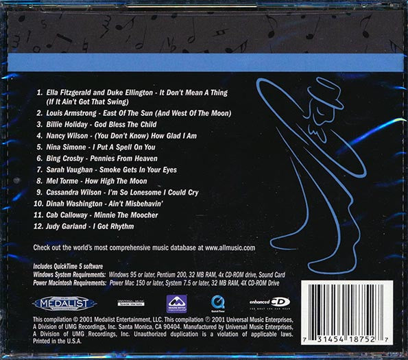 Bing Crosby, Nancy Wilson, Billie Holiday, Nina Simone, Judy Garland, Etc. - All Music Guide: The American Jazz Singers (CD)
