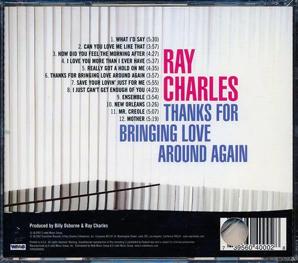 Ray Charles - Thanks For Bringing Love Around Again (CD)