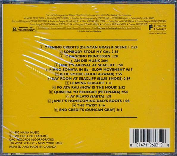 Don McGlashan - An Angel At My Table: Music From The Original Motion Picture Soundtrack (CD)
