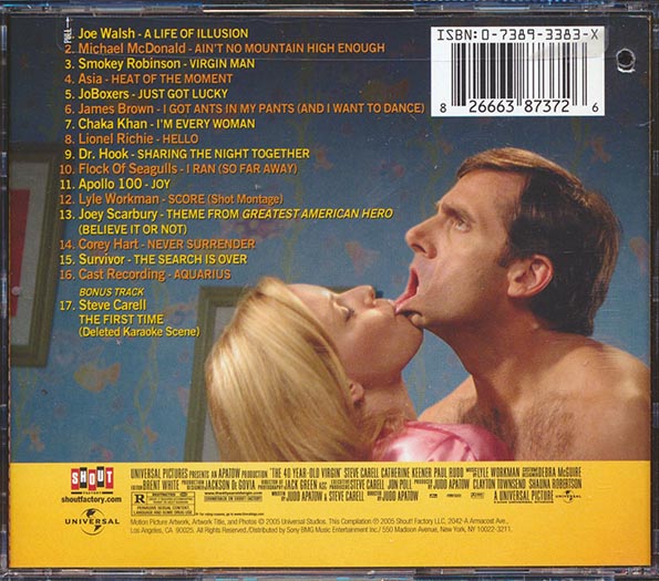 Asia, Chaka Khan, Smokey Robinson, Lionel Richie, Joe Walsh, Etc. - The 40 Year-Old Virgin: Original Motion Picture Soundtrack (CD)