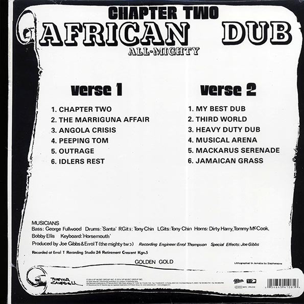 Joe Gibbs & The Professionals - African Dub All Mighty Chapter 2 (LP) - PureSound Records
