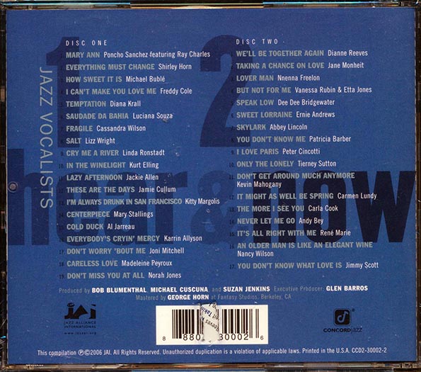 Al Jarreau, Linda Ronstadt, Nancy Wilson, Etta Jones, Etc. - Jazz Vocalists Hear & Now (CD)