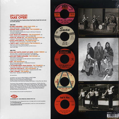Girls Take Over, The Lady-bugs, Kathy Lynn & The Playboys, Etc. - Girls With Guitars Take Over! (LP) - PureSound Records