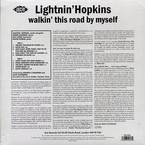 Lightnin' Hopkins - Walkin' This Road By Myself (LP)