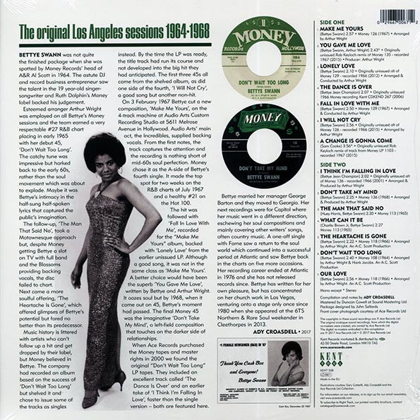 Bettye Swann - The Money Matters (LP)