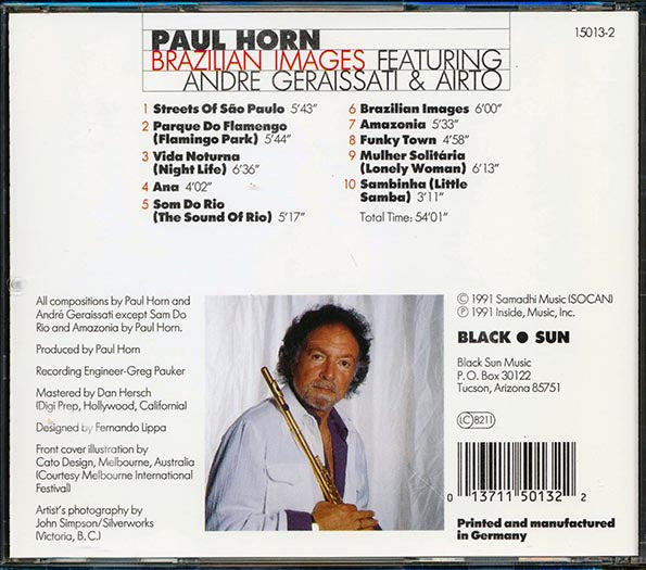 Paul Horn - Brazilian Images (CD)