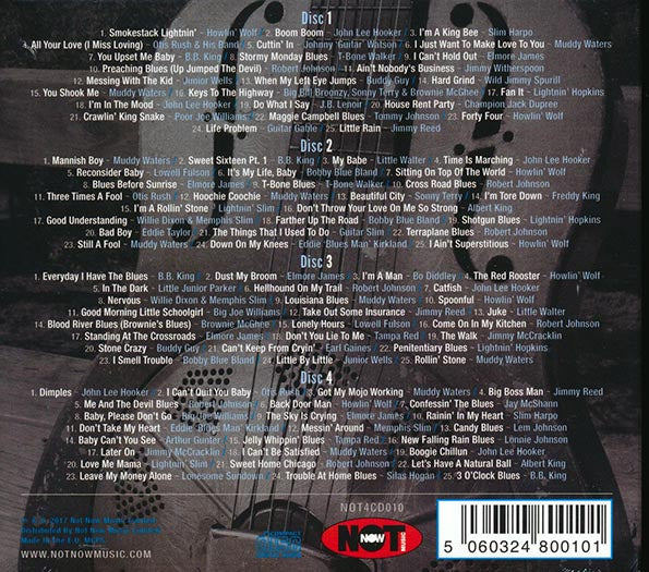 BB King, Muddy Waters, John Lee Hooker, Elmore James, Etc. - 100 Blues Classics (100 tracks) (4xCD) (CD)