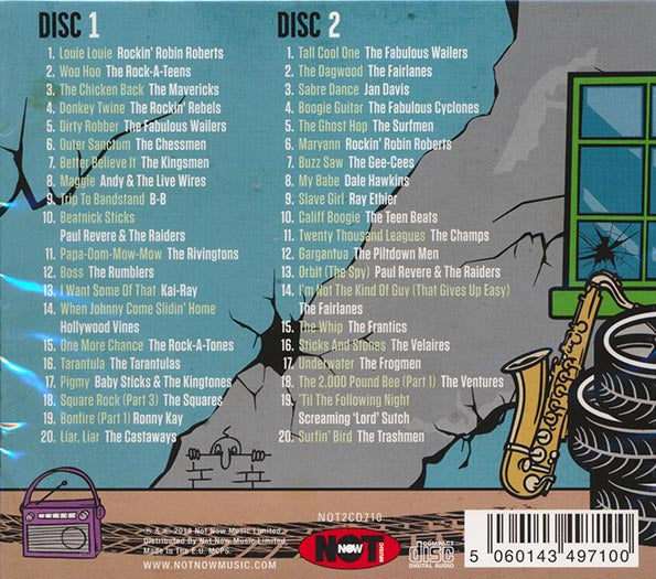 Paul Revere & The Raiders, The Kingsmen, The Trashmen, The Rivingtons, Etc. - The Early Sounds Of Garage Rock (40 tracks) (CD)