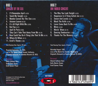 Erroll Garner - Concert By The Sea & One World Conert (20 tracks) (CD)