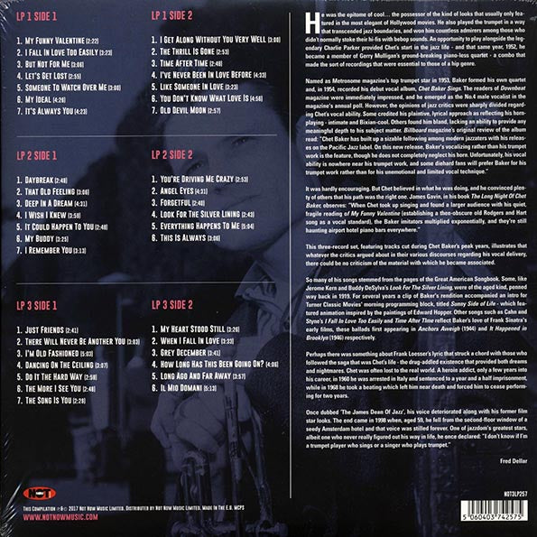 Chet Baker - Sings (3xLP) (LP) - PureSound Records