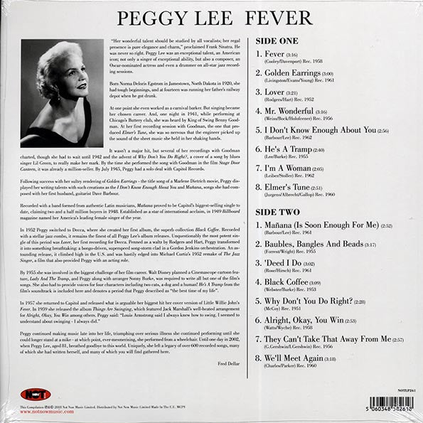 Peggy Lee - Fever (180g) (LP) - PureSound Records