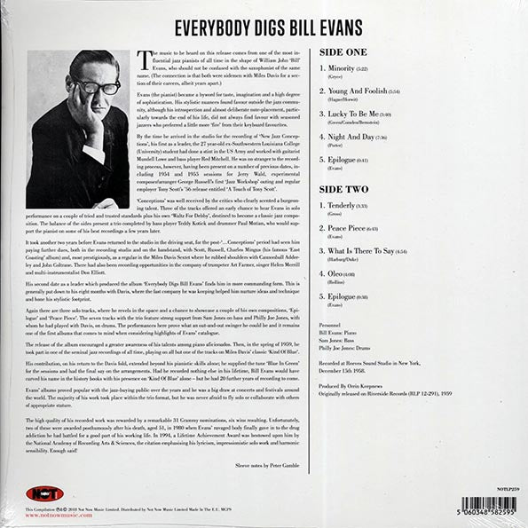 Bill Evans - Everybody Digs Bill Evans (180g) (LP) - PureSound Records