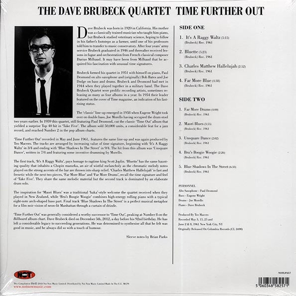 Dave Brubeck Quartet - Time Further Out (180g) (LP) - PureSound Records