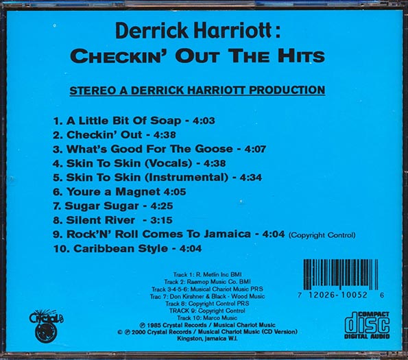 Derrick Harriott - Checkin' Out The Hits (CD)