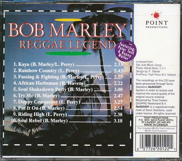 Bob Marley - Reggae Legend (CD)