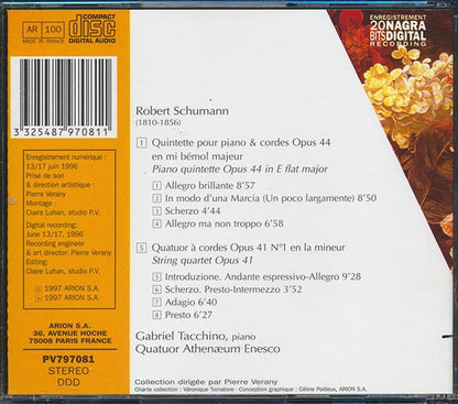 Robert Schumann - Quintette Pour Piano & Cordes/Quatuor A Cordes: Piano Quintet/String Quartet (CD)
