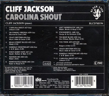 Cliff Jackson - Carolina Shout (CD)