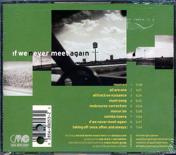 Dan Balmer - If We Never Meet Again (CD)
