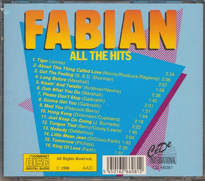 Fabian - All The Hits (CD)