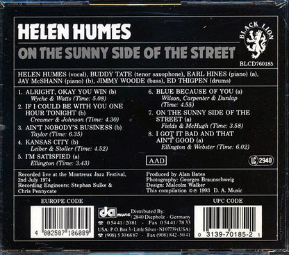 Helen Humes - On The Sunny Side Of The Street (CD)