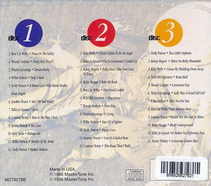 Dolly Parton, Box Car Willie, Waylon Jennings, Kenny Rogers, Etc. - Country Classics (36 tracks) (CD)