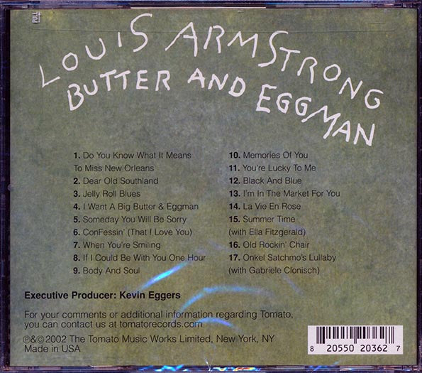 Louis Armstrong - Butter And Eggman (CD)