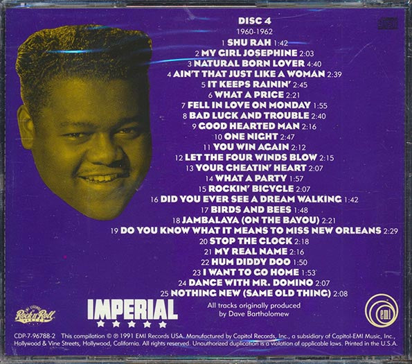 Fats Domino - They Call Me The Fat Man: The Legendary Imperial Recordings Disc 4 (CD)