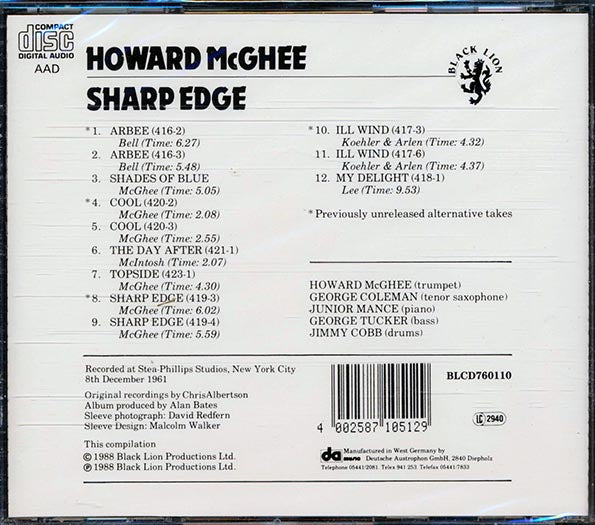 Howard McGhee - Sharp Edge (CD)