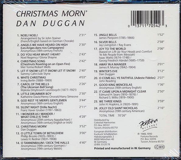 Dan Duggan - Christmas Morn' (CD)