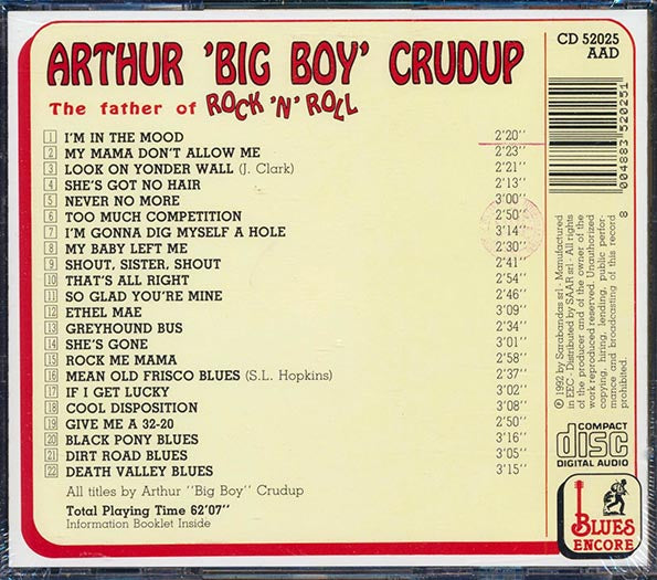 Arthur Big Boy Crudup - The Father Of Rock 'N' Roll (CD)