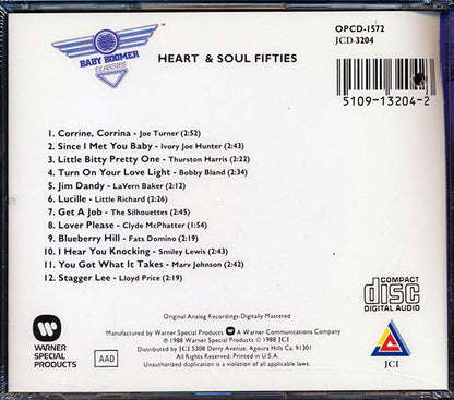 Joe Turner, Fats Domino, Ivory Joe Hunter, Etc. - Heart & Soul Fifties: Twelve Hot Hits For A Rockin' Good Time (CD)