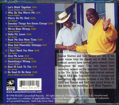 Roscoe Shelton & Earl Gaines - Let's Work Together (CD)