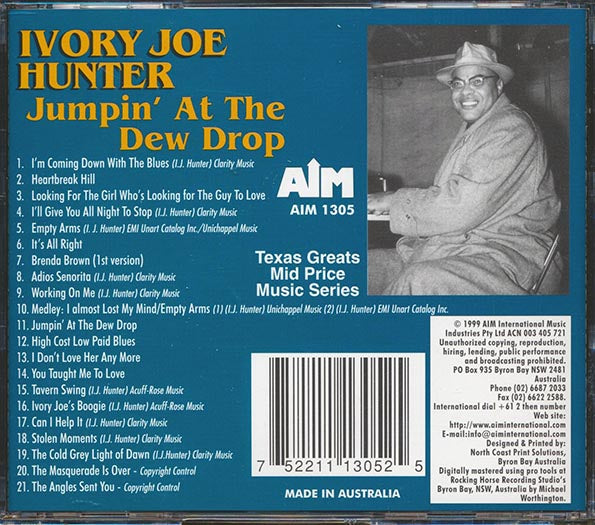 Ivory Joe Hunter - Jumpin' At The Dew Drop (CD)