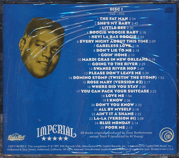 Fats Domino - They Call Me The Fat Man: The Legendary Imperial Recordings Disc 1 (CD)