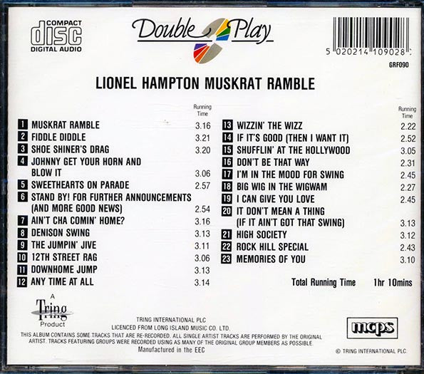 Lionel Hampton - Muskrat Ramble (CD)