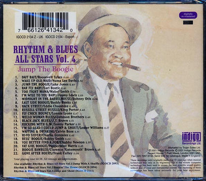 Roosevelt Sykes, Lester Williams, Johnny Otis, Etc. - Rhythm & Blues All Stars Volume 4: Jump The Boogie (CD)