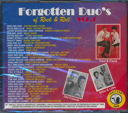 Jackie Wilson, Dale & Grace, Billie & Lillie, Etc. - Forgotten Duo's Of Rock & Roll Volume 1 (CD)